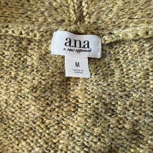 Soft, Long button up cardigan with pockets by Ana, Size M